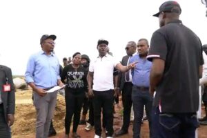 Governor Soludo at a site